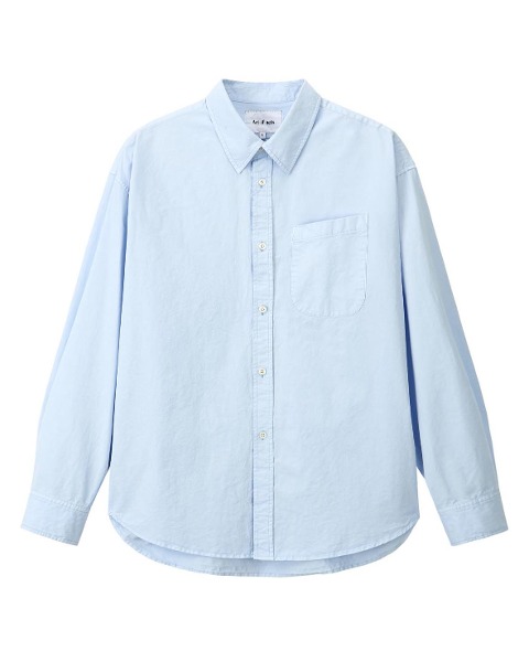 [ART IF ACTS] PADRE GARMENT-DYED SHIRT (SKY BLUE)