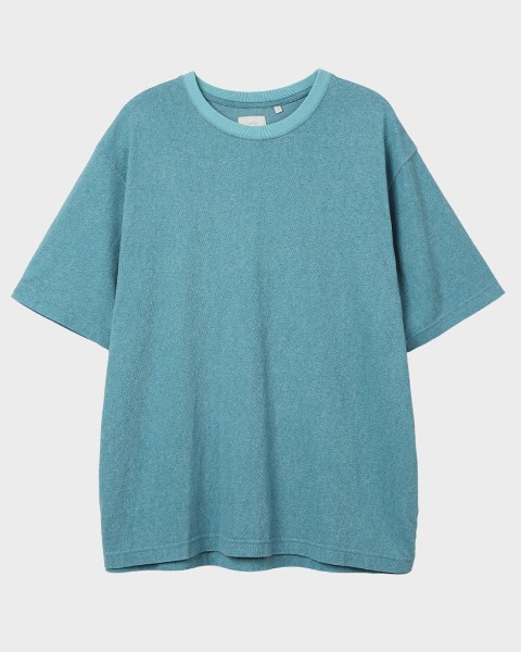 [HOMLY] PIGMENT JERSEY TEE (BLUE)