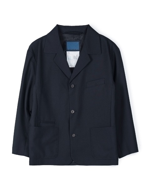 [DOCUMENT] ENGLISH WOOL FOUR BUTTON JACKET (NAVY)